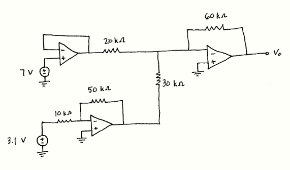 Find Vo ( Voltage output ) .