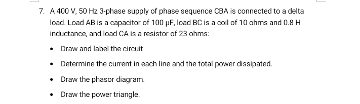 A 4 0 0 V , 5 0 H z 3 - phase supply of phase