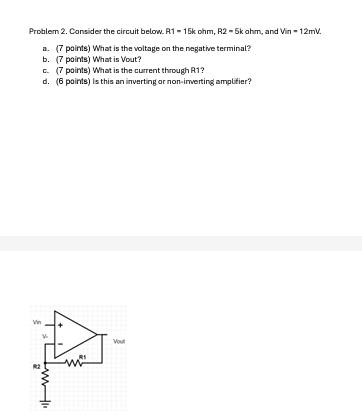 Problem 2 . Consider the circuit below. R 1 = 1 5