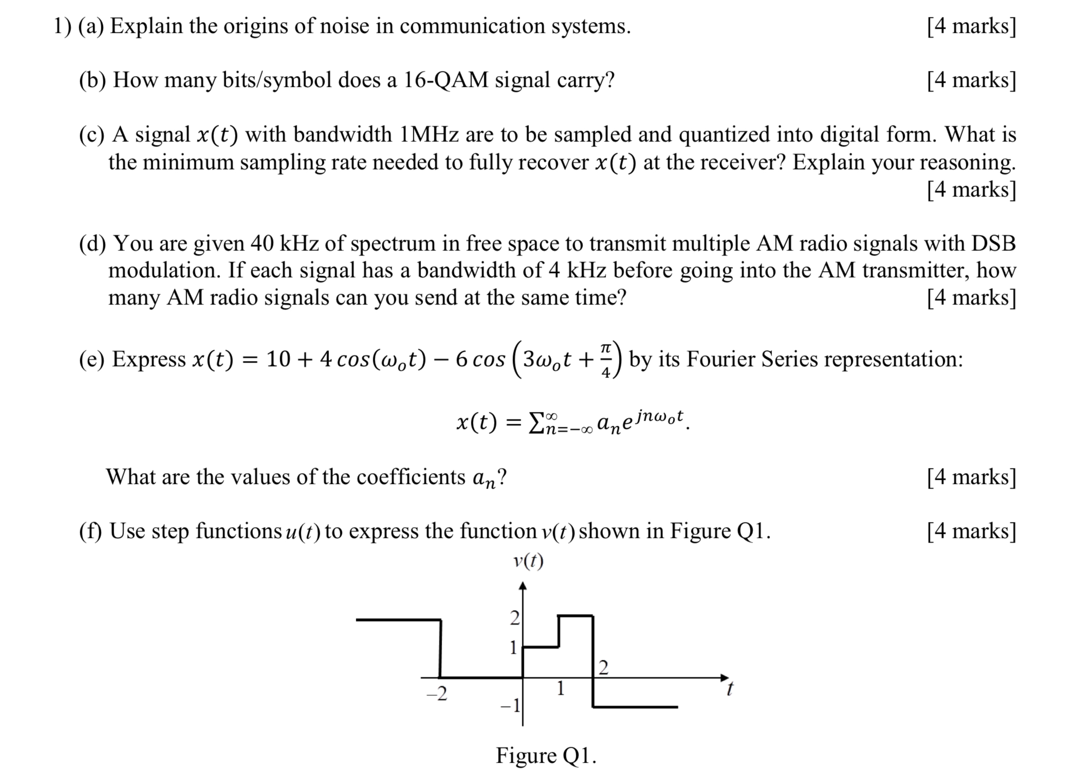 ( a ) Explain the origins of noise in