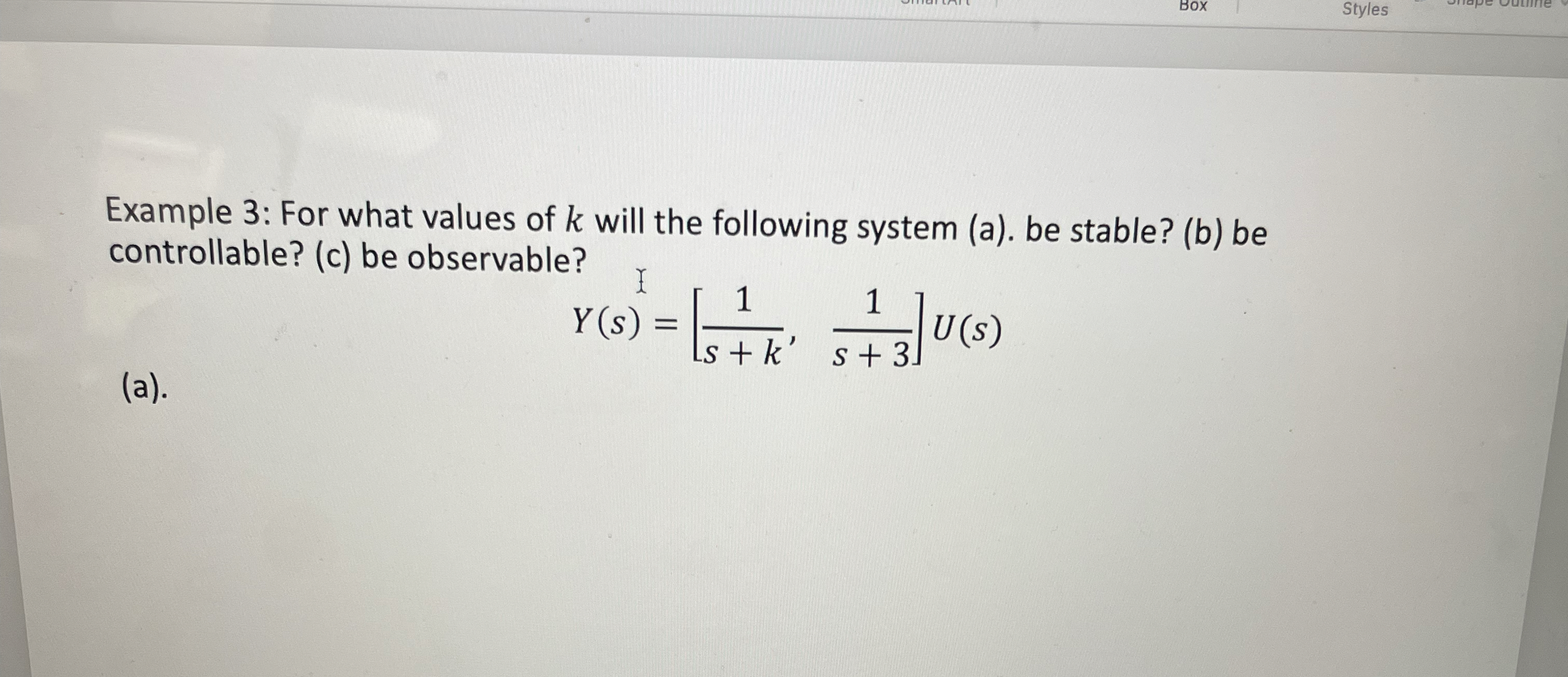 Example 3 : For what values of k will the