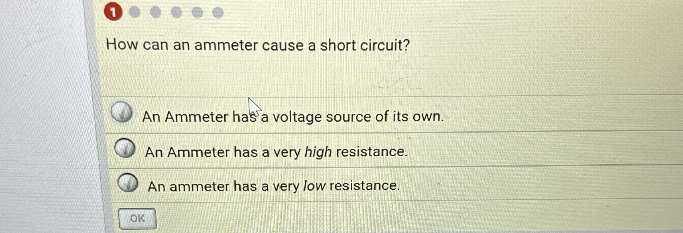 1 How can an ammeter cause a short circuit? An