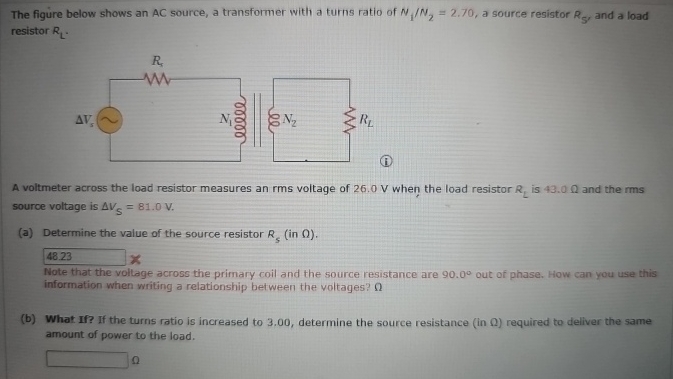 The figure below shows an A C source, a