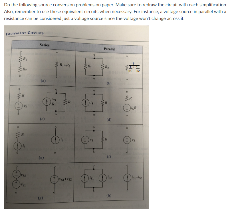 Equivalent Circuits