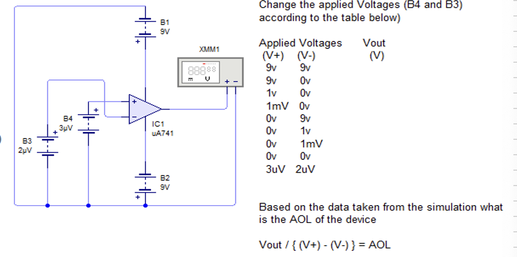 Please find the output voltage using a simulation