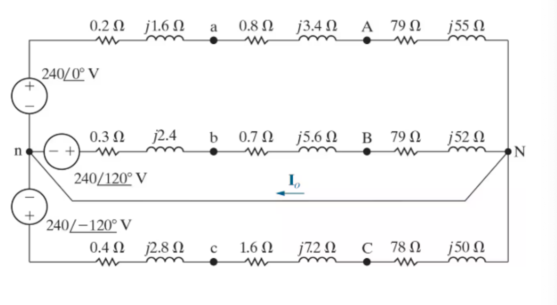 In the circuit: Find a . ) Io b . ) Van c . ) Vab