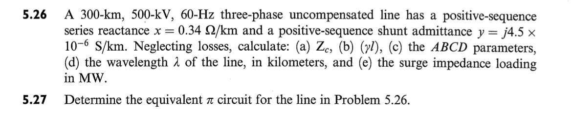 5 . 2 6 A 3 0 0 - k m , 5 0 0 - k V , 6 0 - H z