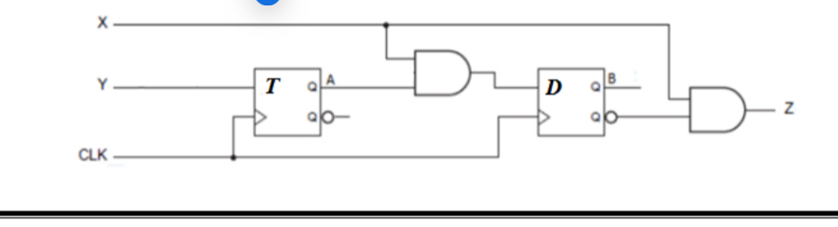 For the following circuit diagram, derive the