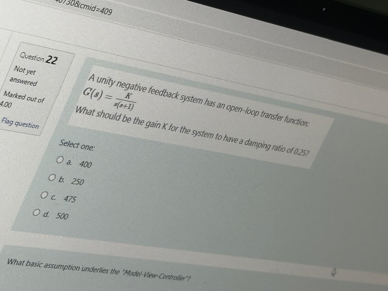 Question 2 2 Notyet answered Marked out of 4 . 0