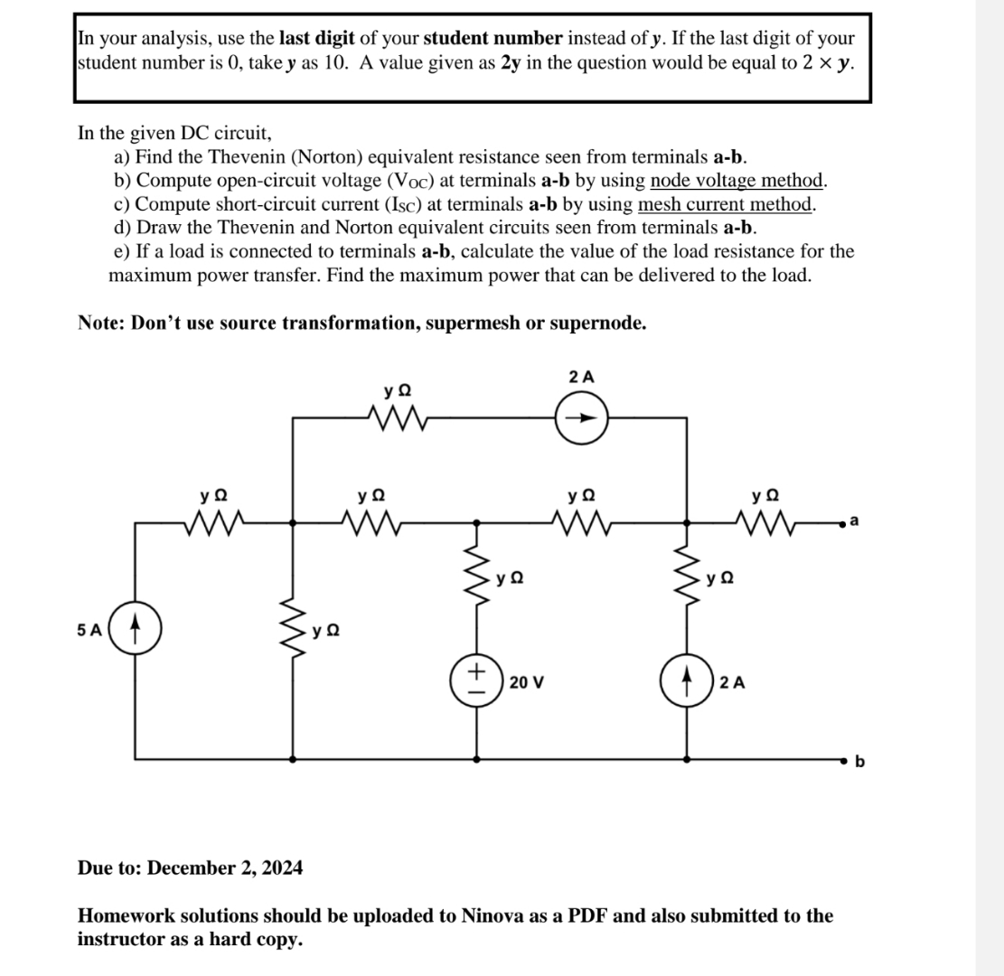 In your analysis, use the last digit of your