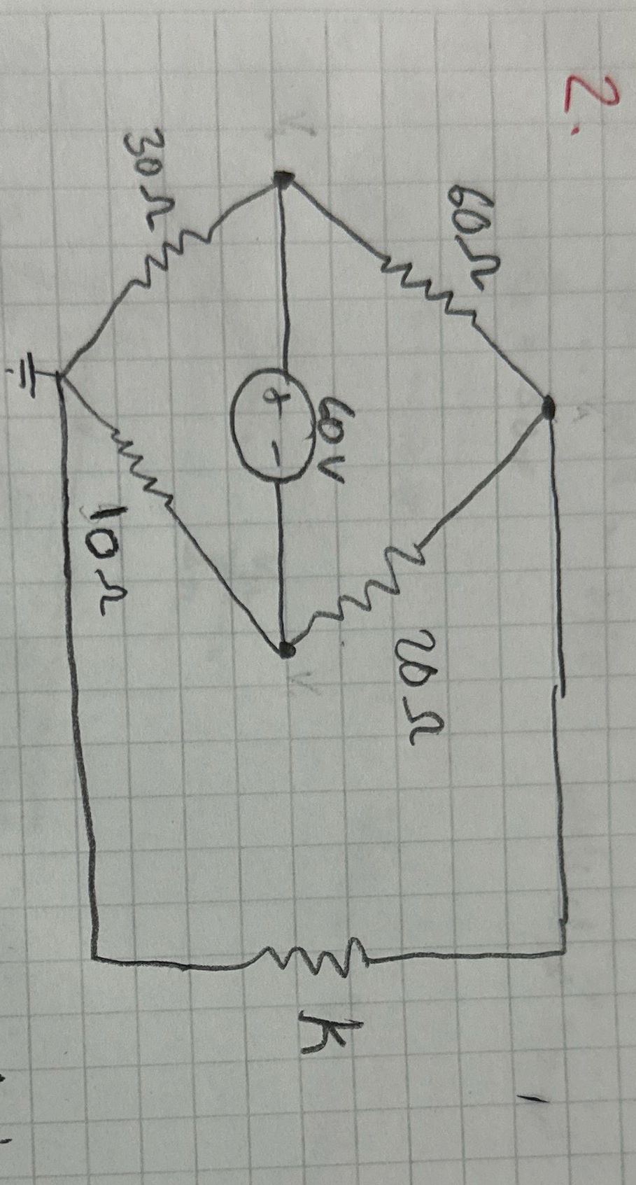 What should be the value of K resistance to reach