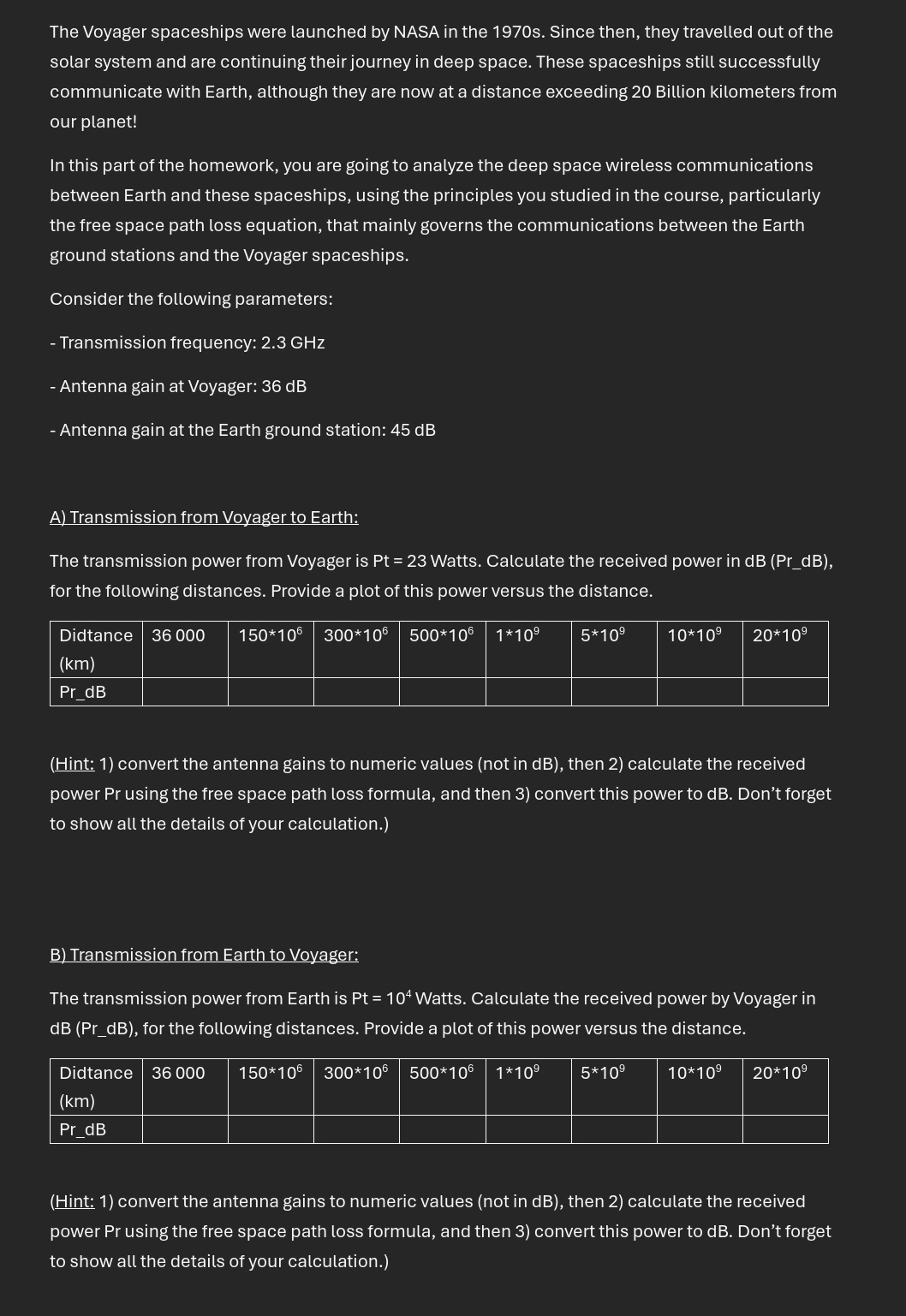 How to solve The Voyager spaceships were launched