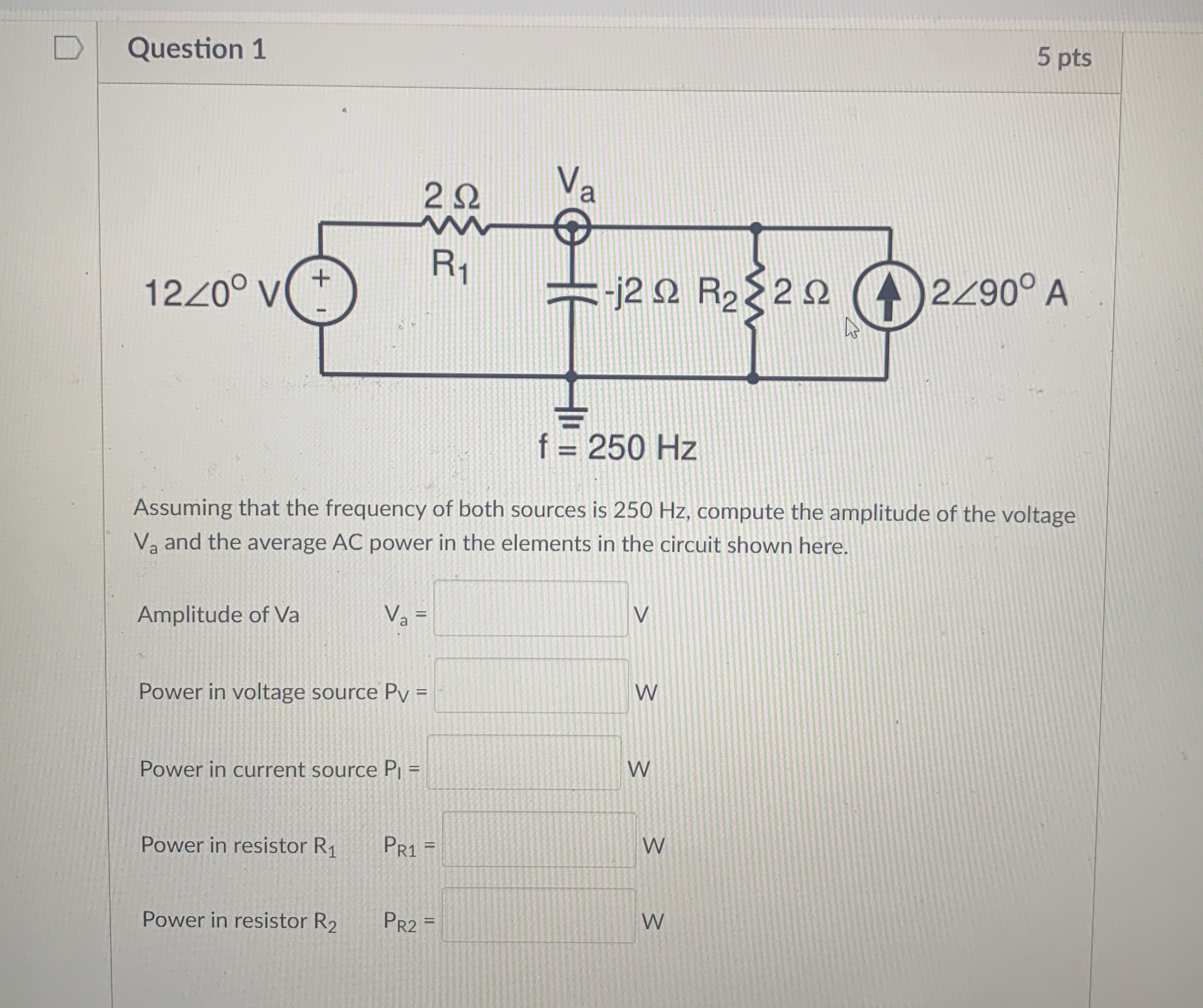 Question 1 5 pts Assuming that the frequency of