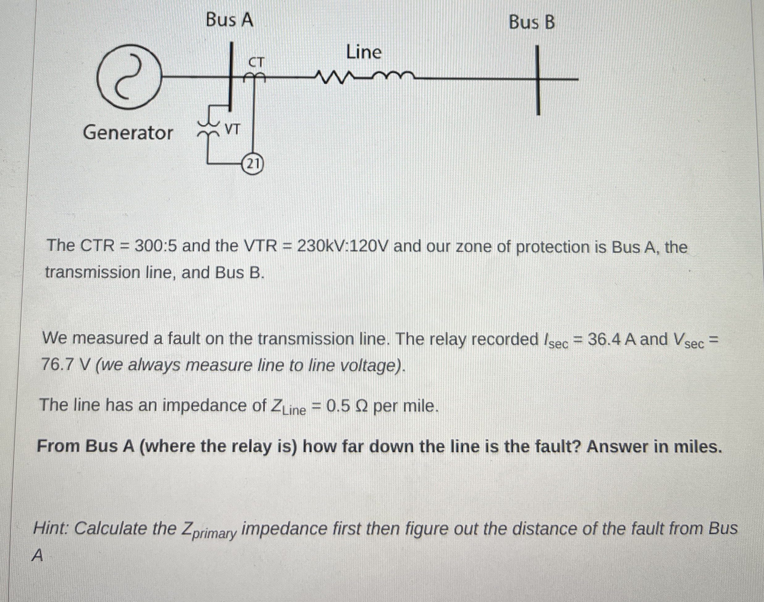The CTR = 3 0 0 : 5 and the VTR = 2 3 0 k V : 1 2