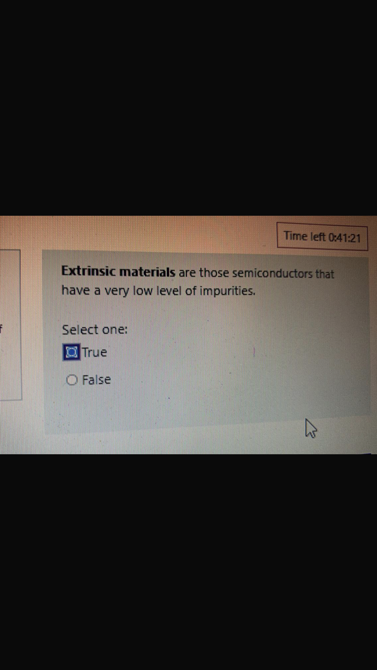 Extrinsic materials are those semiconductors that