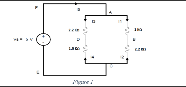 find the voltage at bd and at dc Figure 1