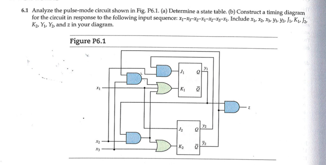 6 . 1 Analyze the pulse - mode circuit shown in