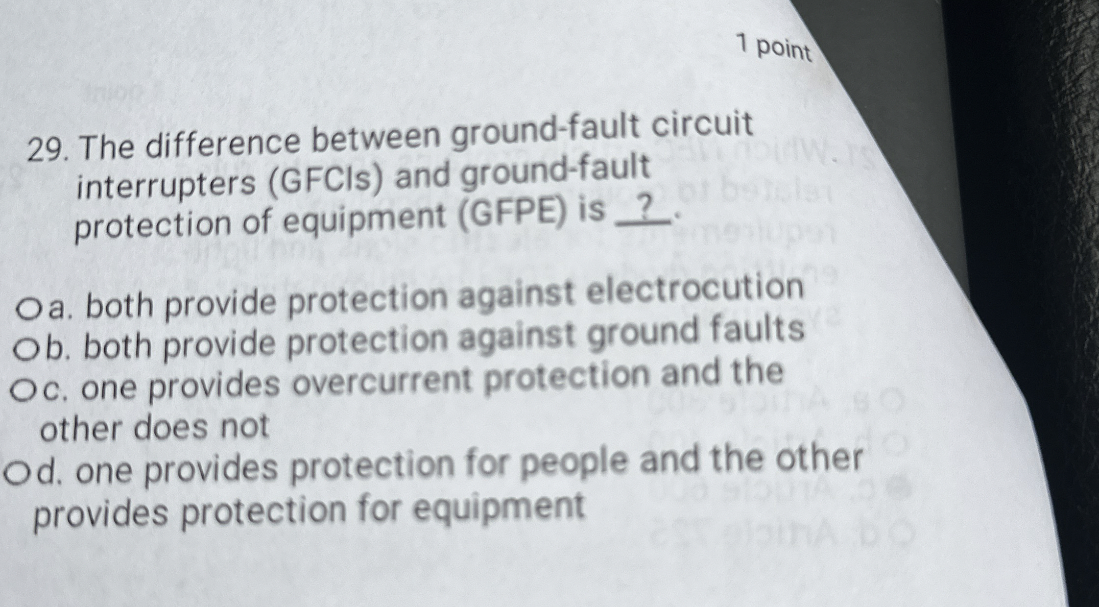 1 point 2 9 . The difference between ground -
