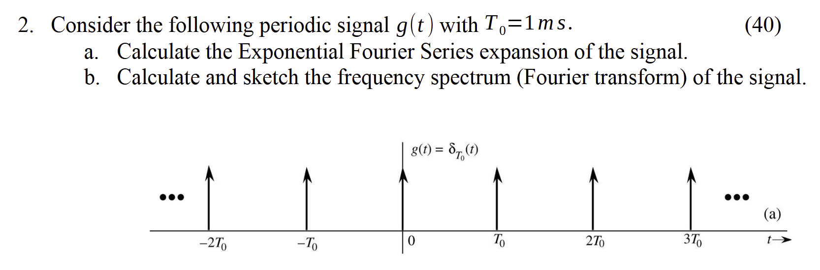 2 . Consider the following periodic signal \ ( g