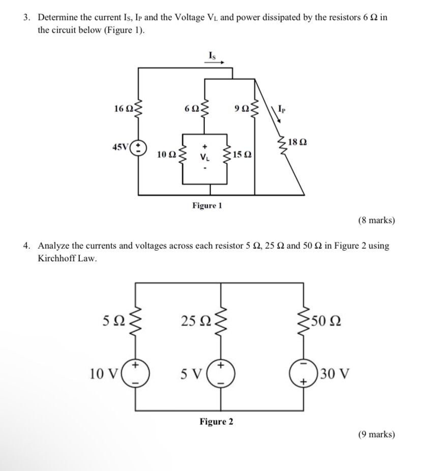 Determine the current I s S , I P and the Voltage