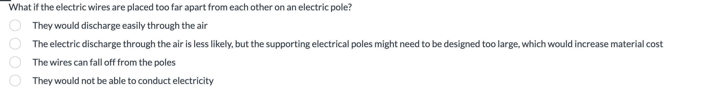What if the electric wires are placed too far