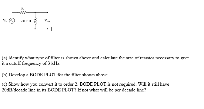 ( a ) Identify what type of filter is shown above