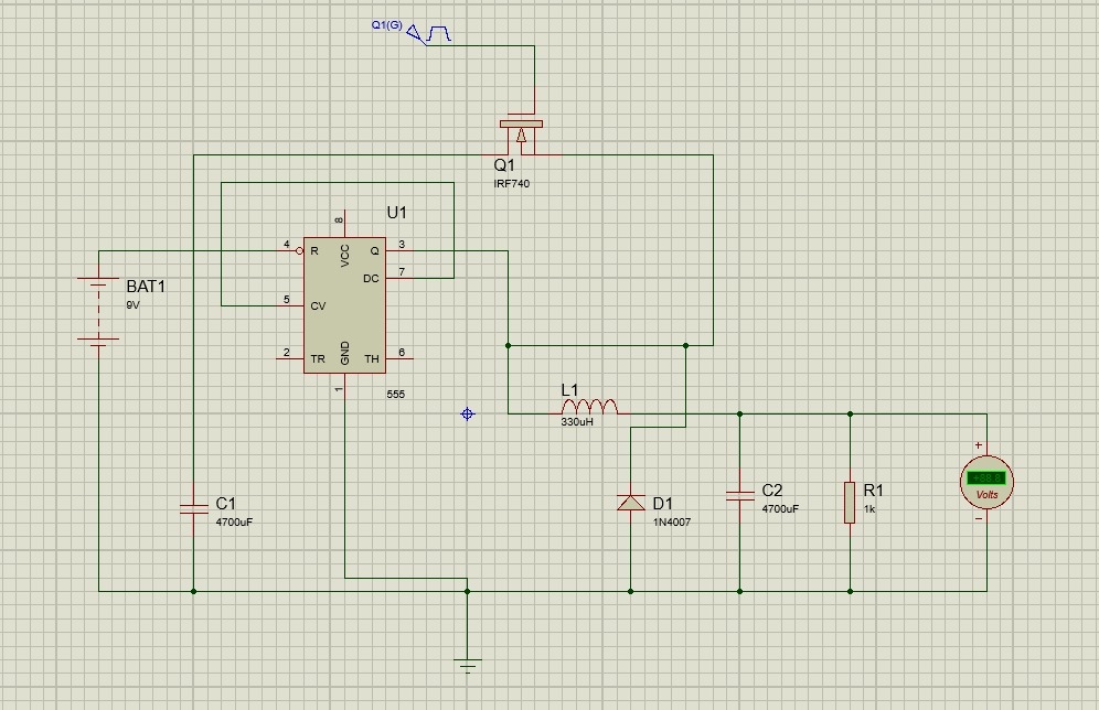 Elimde b yle bir buck convertor devresi bulunuyor