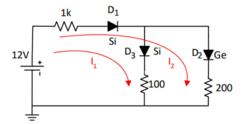Find the power dissipated by each diode Pd 1 , Pd