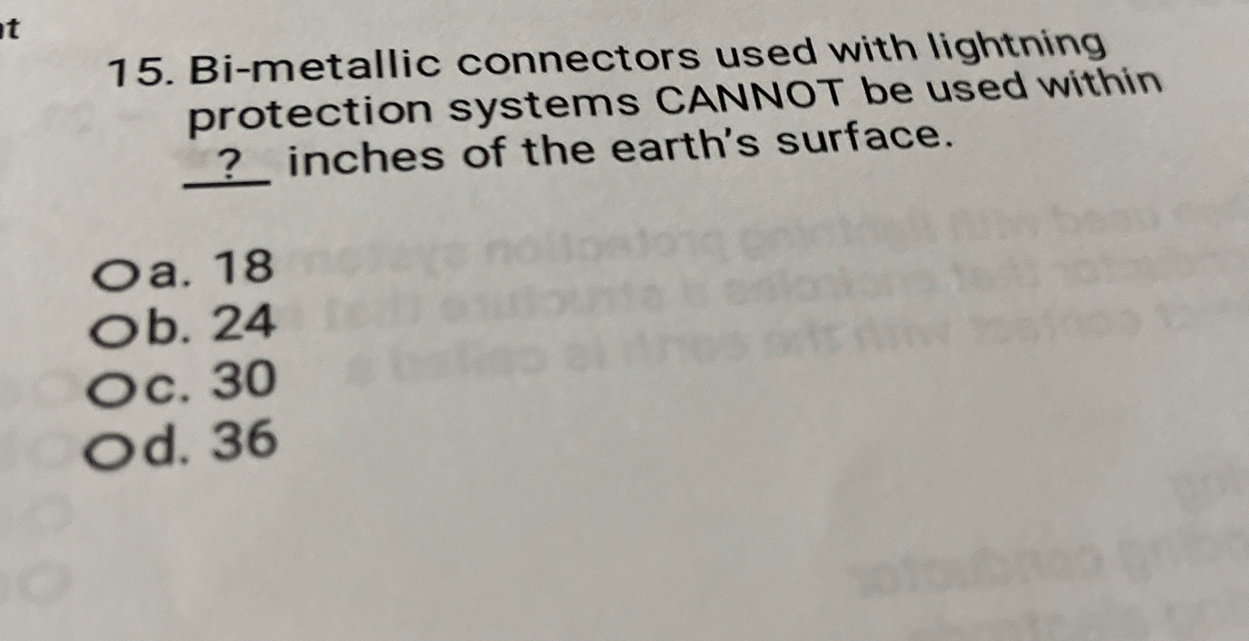 Bi - metallic connectors used with lightning