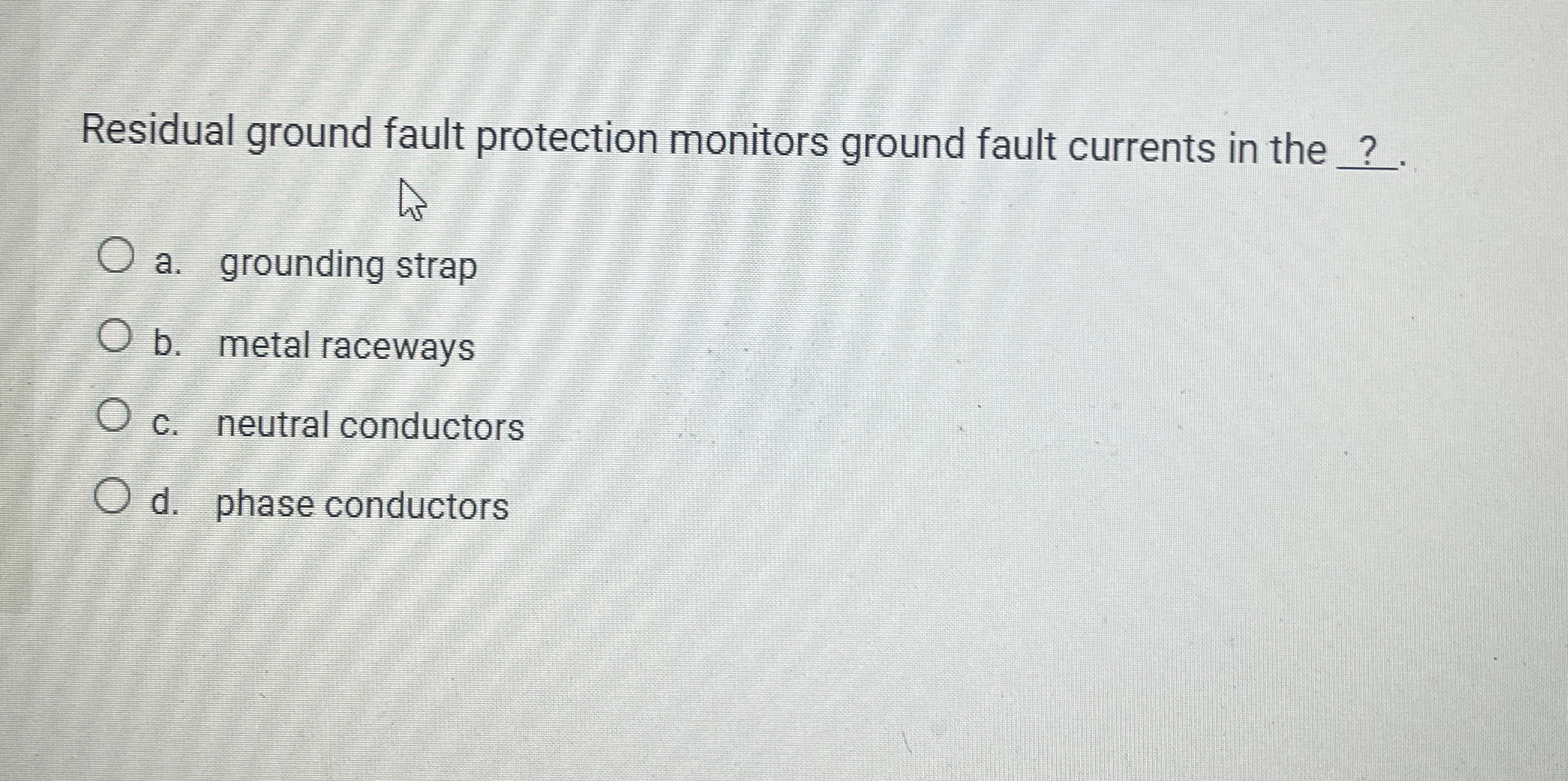 Residual ground fault protection monitors ground