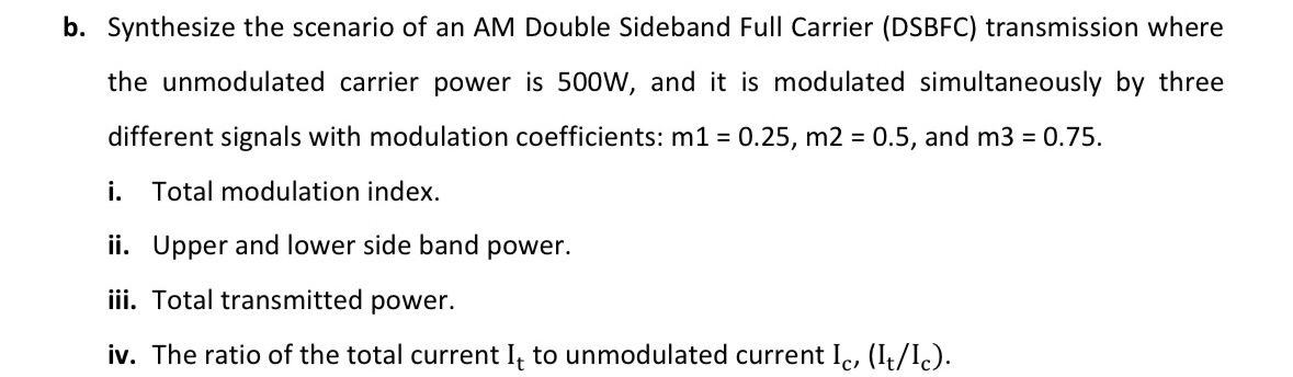 b . Synthesize the scenario of an AM Double
