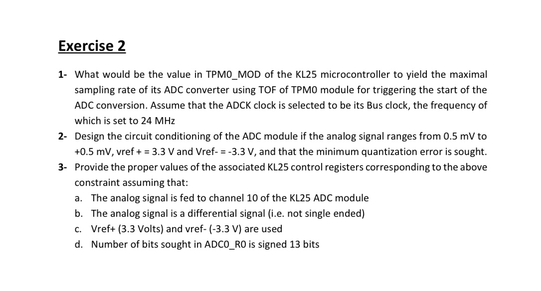 Exercise 2 1 - What would be the value in TPMO _