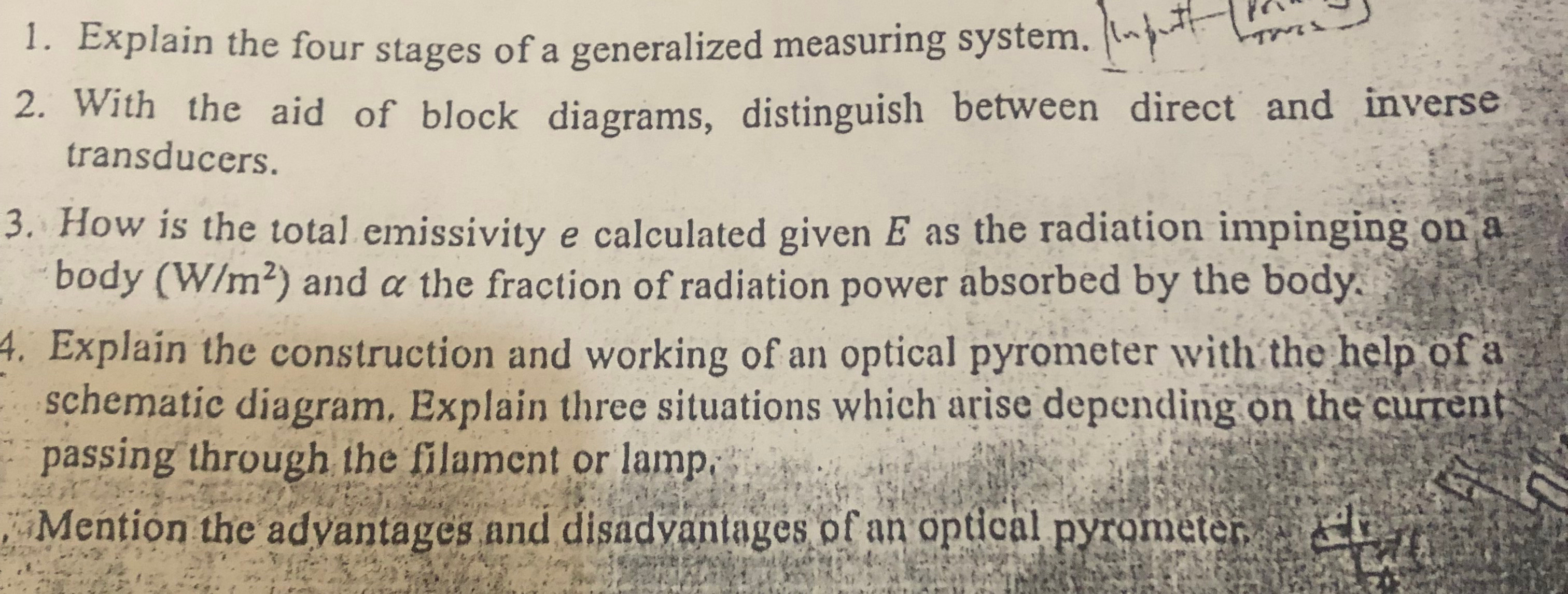 Explain the four stages of a generalized
