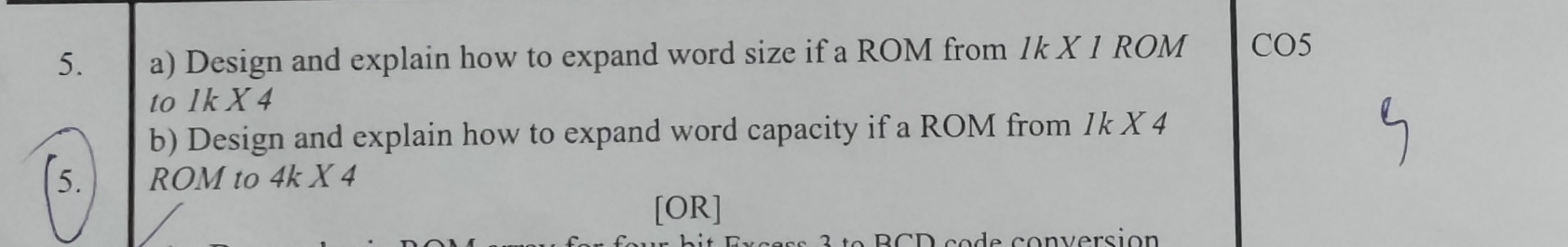 a ) Design and explain how to expand word size if