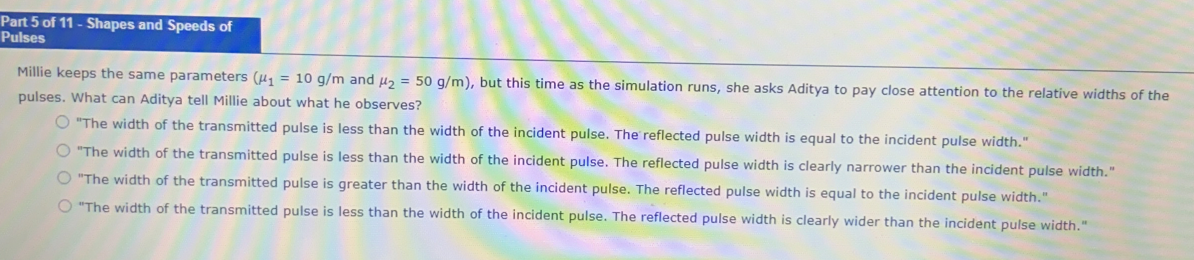 Part 5 of 1 1 - Shapes and Speeds of Pulses