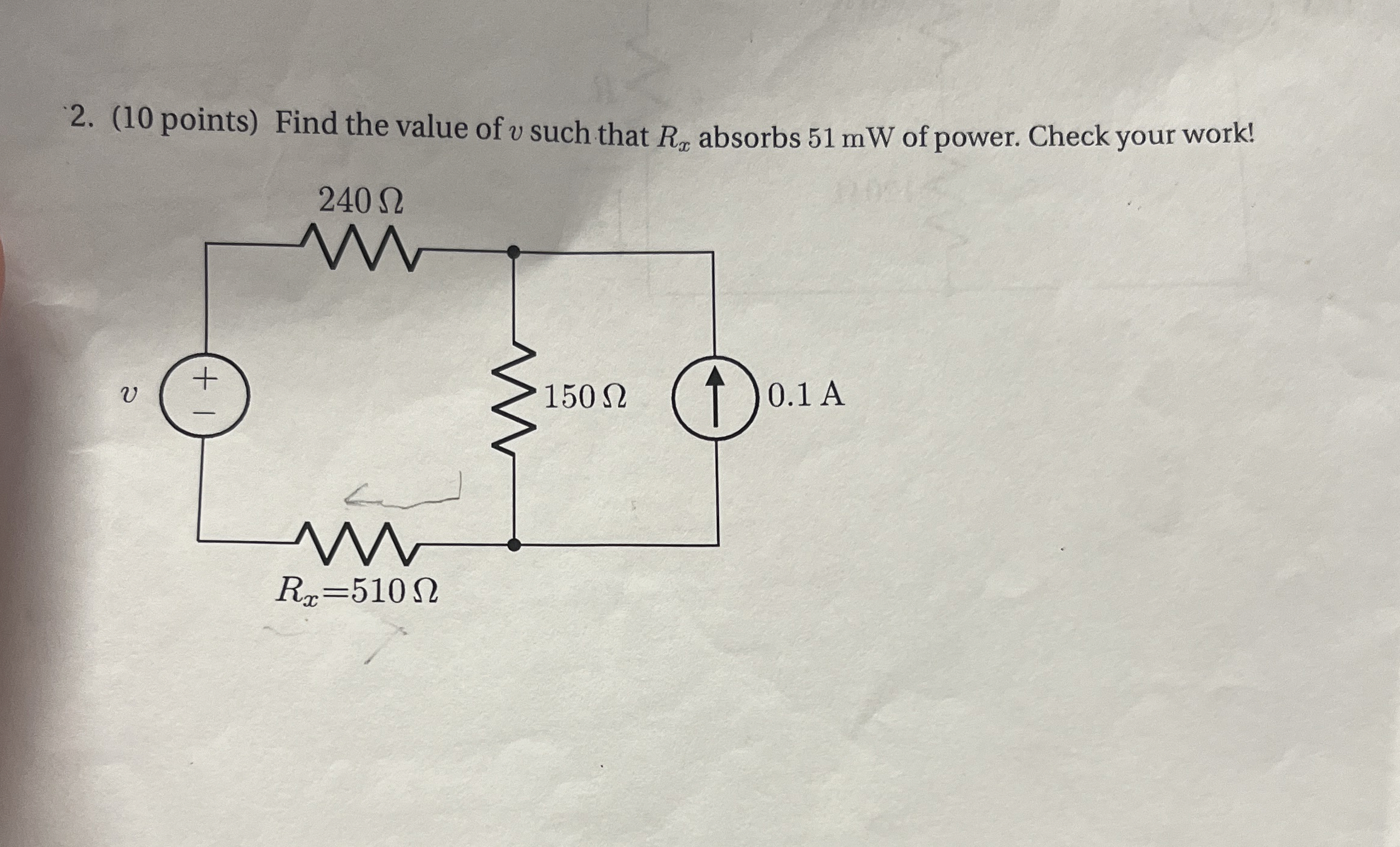 ( 1 0 points ) Find the value of v such that R x