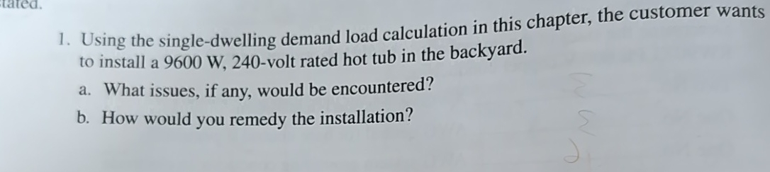 Using the single - dwelling demand load