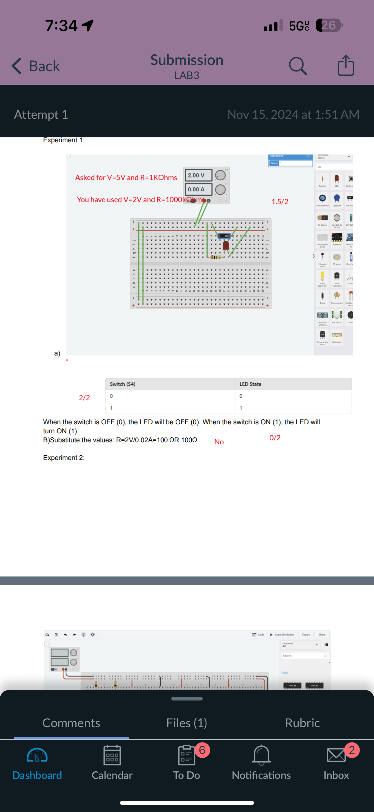 The problem number one and problem number 2 is