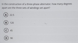 In the construction of a three phase alternator,