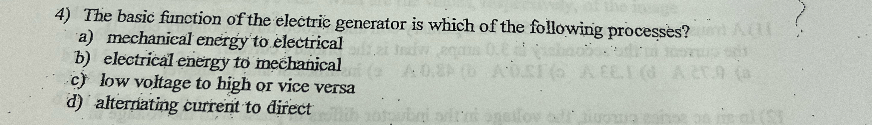 The basic function of the electric generator is