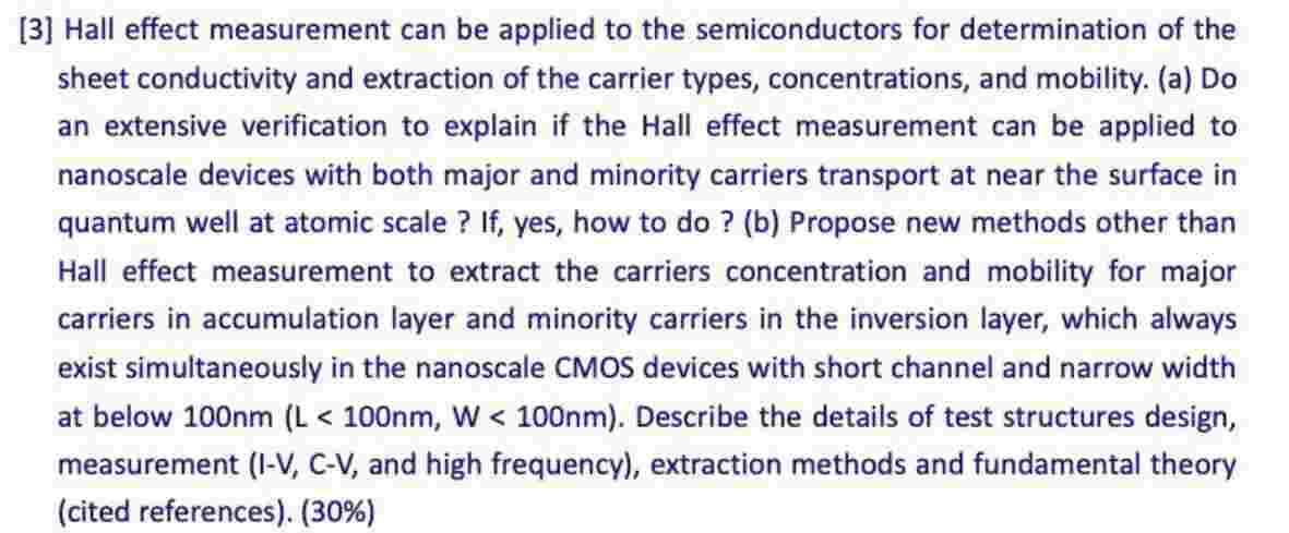 [ 3 ] Hall effect measurement can be applied to
