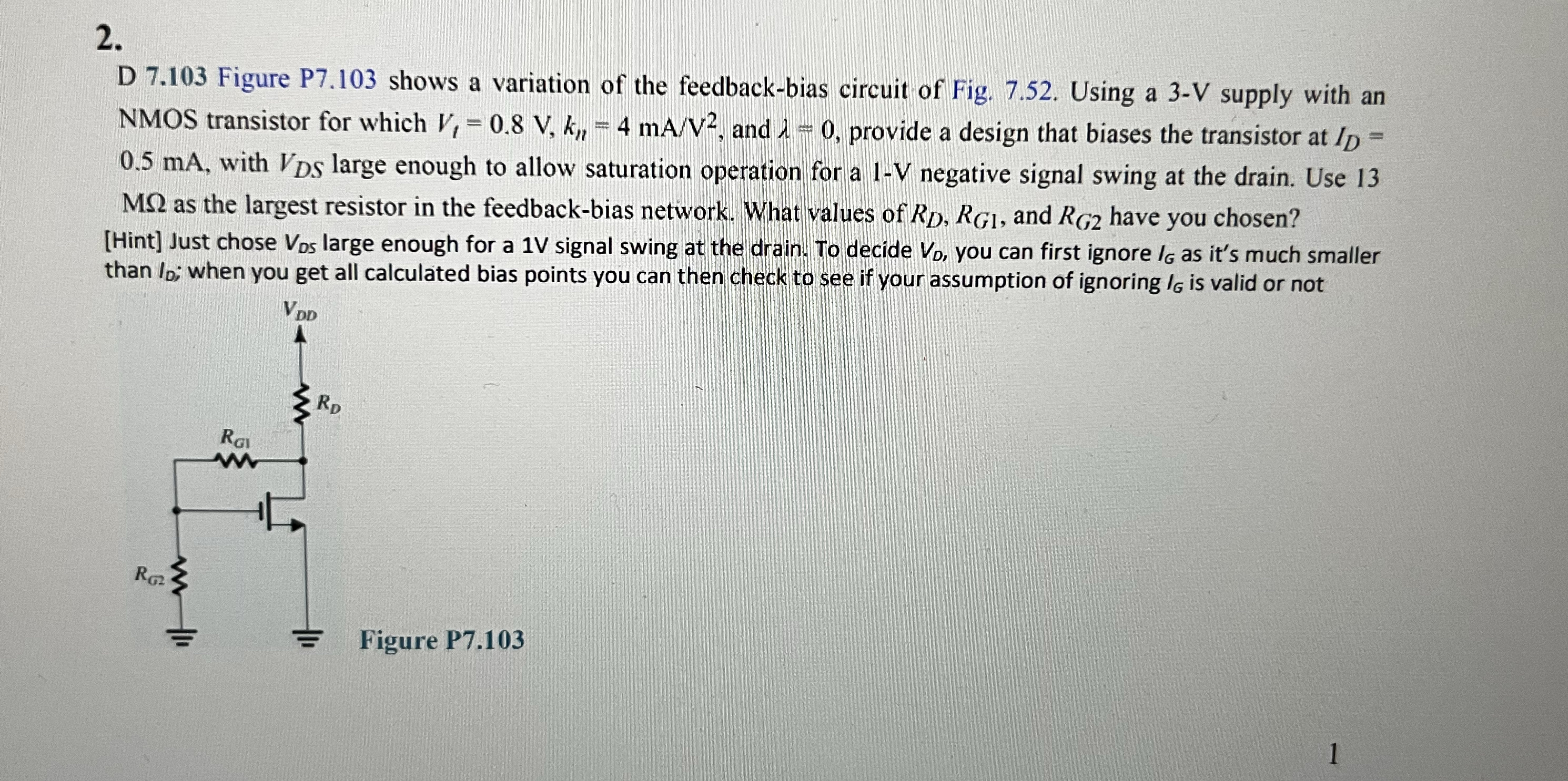 D 7 . 1 0 3 Figure P 7 . 1 0 3 shows a variation