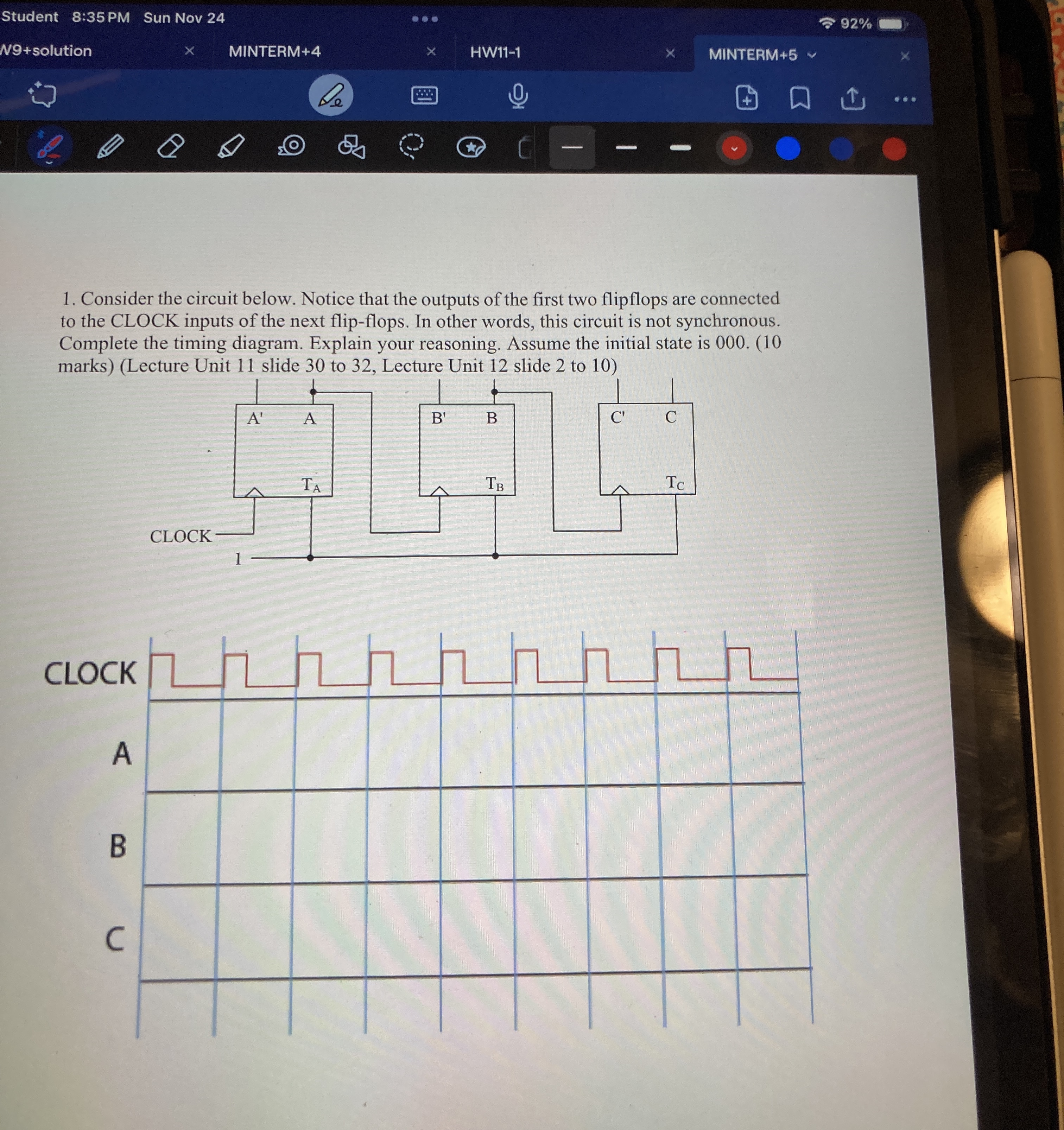 Student 8 : 3 5 PM Sun Nov 2 4 N 9 + solution