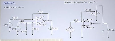 Problem 9 a ) Find i _ L in the circuit. b ) Find