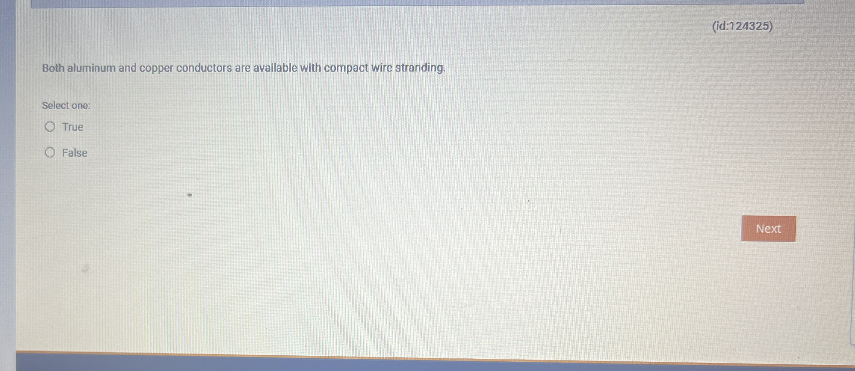 ( id: 1 2 4 3 2 5 ) Both aluminum and copper