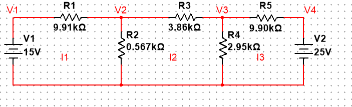 CIRCUITO NODOS. Encotrar, V 2 = VR 2 , V 3 = VR 4