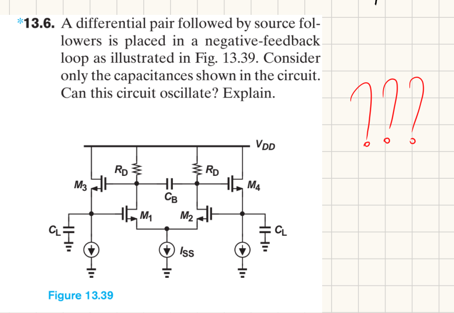 1 3 . 6 . A differential pair followed by source