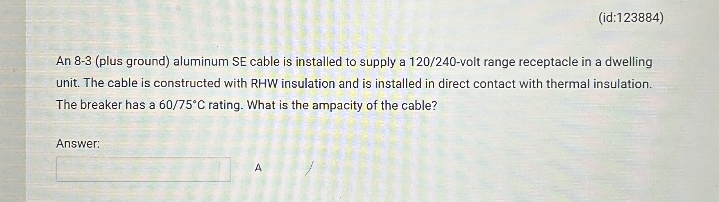 ( id: 1 2 3 8 8 4 ) An 8 - 3 ( plus ground )