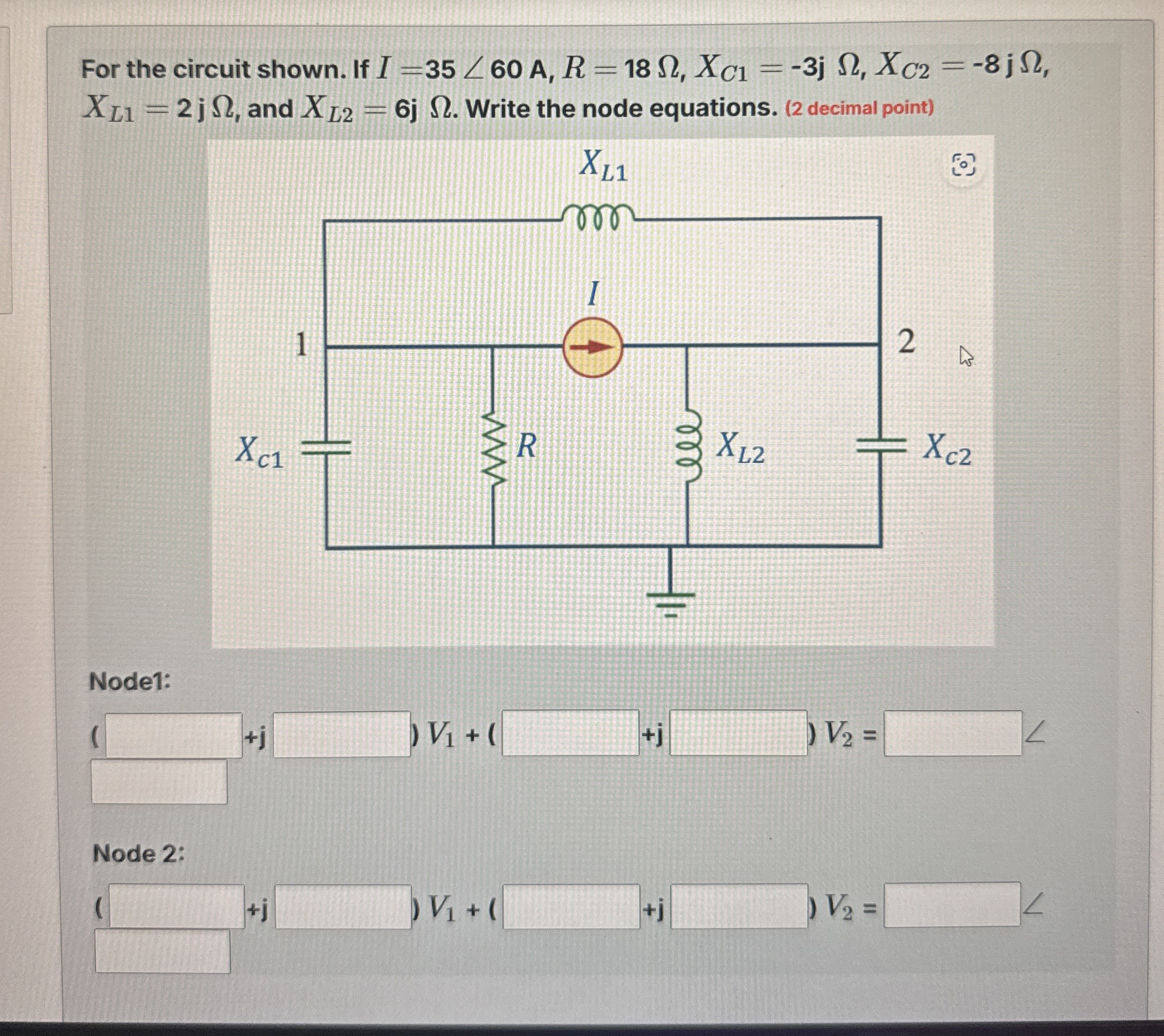 For the circuit shown. If I = 3 5 ? 6 0 A , R = 1