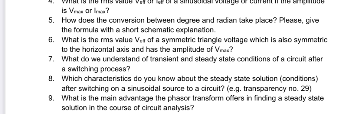 is V m a x or I m a x ? 5 . How does the